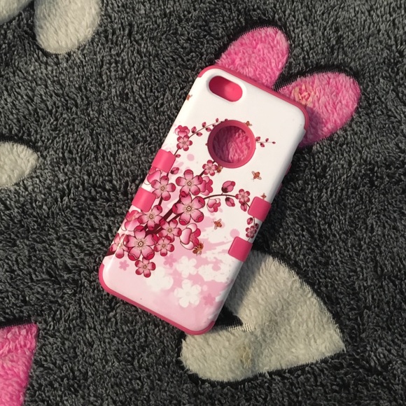 3 piece Pink Flower case💅🏼🙆🏼👑