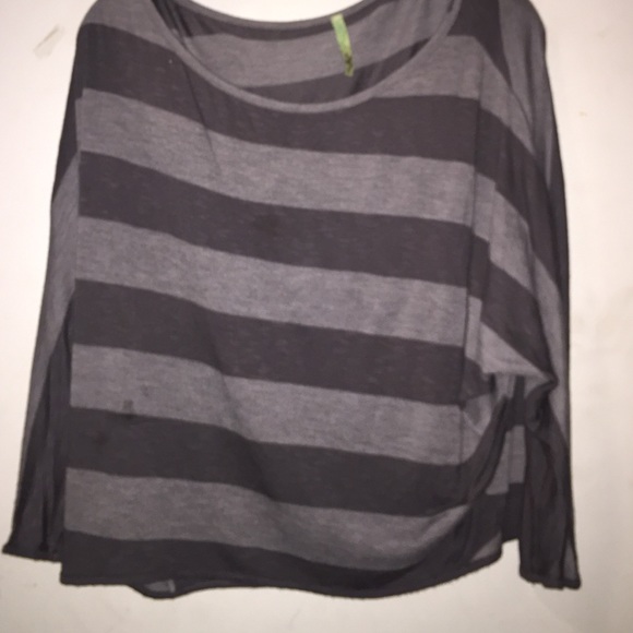 Grey Flowy Shirt
