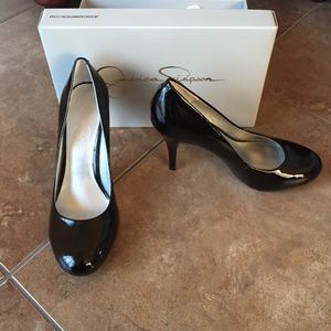 Jessica Simpson black high heels