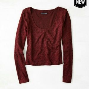 AEO soft & sexy lace ballet t-shirt