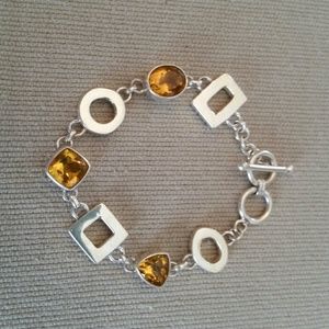 Stunning Citrine Sterling Bracelet