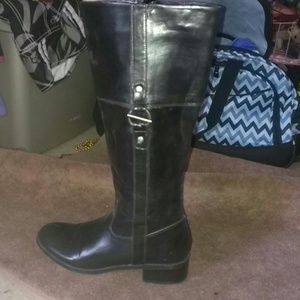 Black riding boots