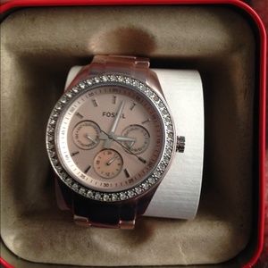 Rose Gold Fossil Watch