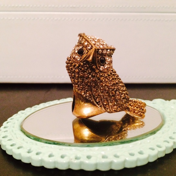 Owl Fashion Ring in Bronze