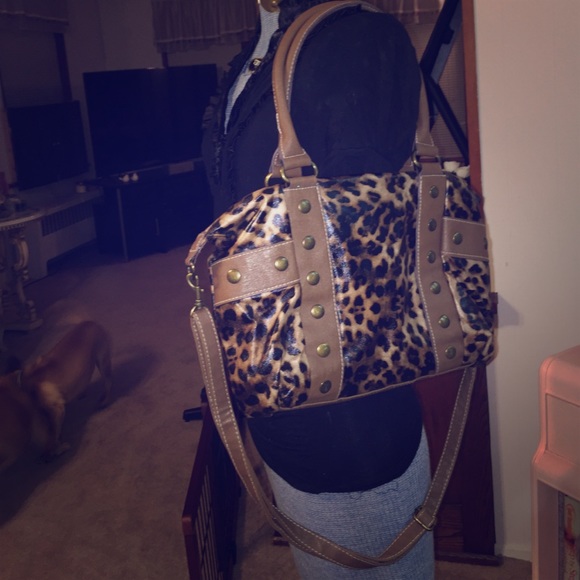 Small Leopard print tote