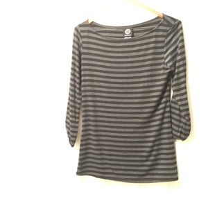 Three quarter sleeve top.