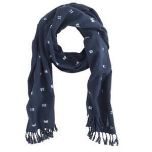 J. Crew Indigo dyed scarf