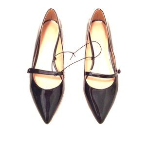 Joe Fresh black patent leather Mary Jane flats
