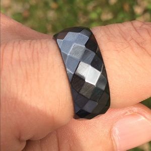 Size 12 Men's Hematite Ring