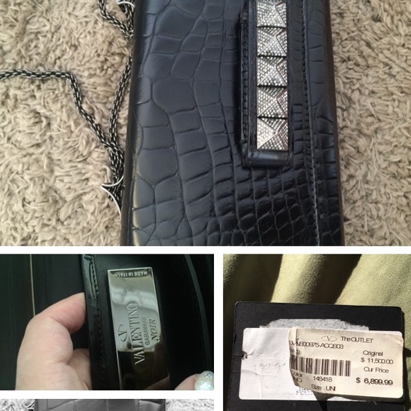 💋sold valentino crocodile vava bag noir - Picture 4 of 4