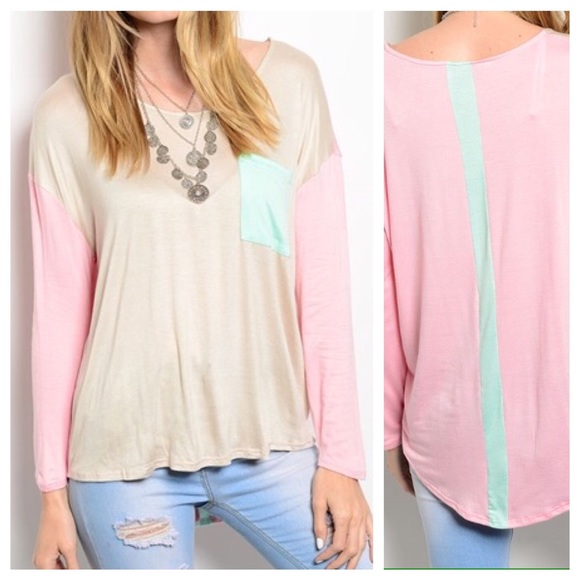 Lightweight Colorblock top - Picture 1 of 1