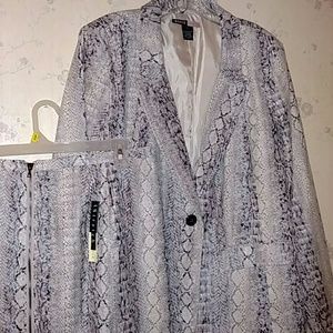 Faux Snakeskin suit