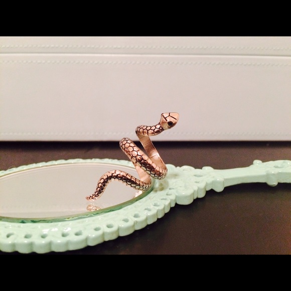 Silver Snake Fashion Ring