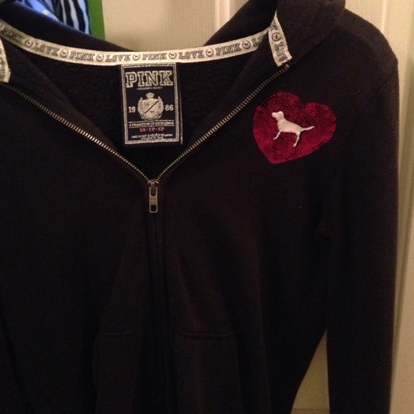 Victoria secret zip up hoodie