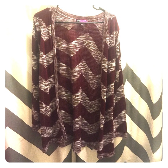 Maroon cardigans
