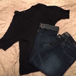 Black dolman shirt