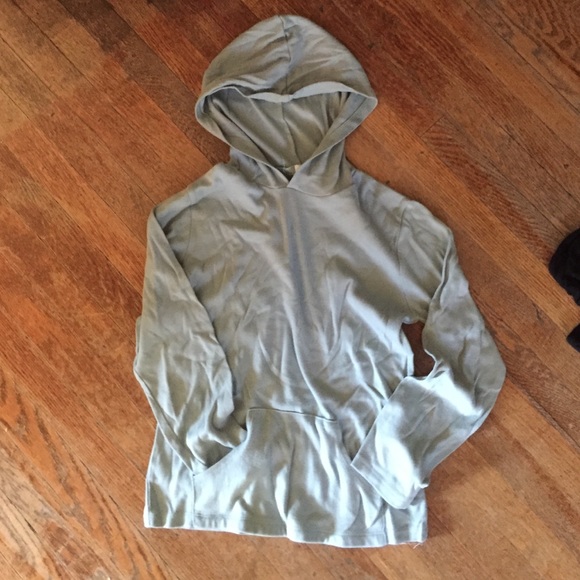 Light blue crop hoodie