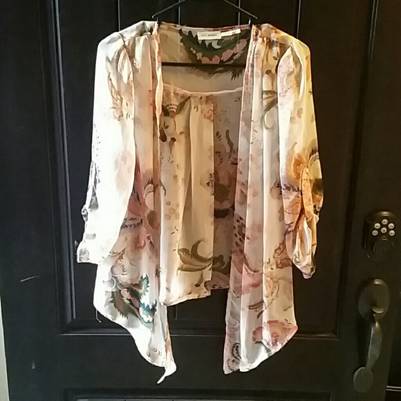 Sheer floral overlay