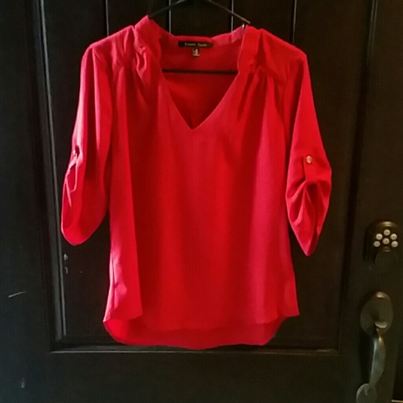 Red blouse
