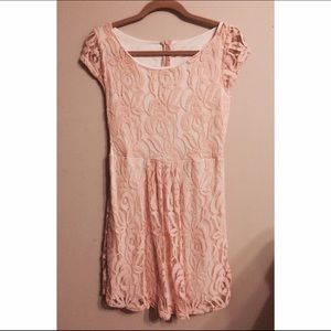 Light Pink Lace Dress