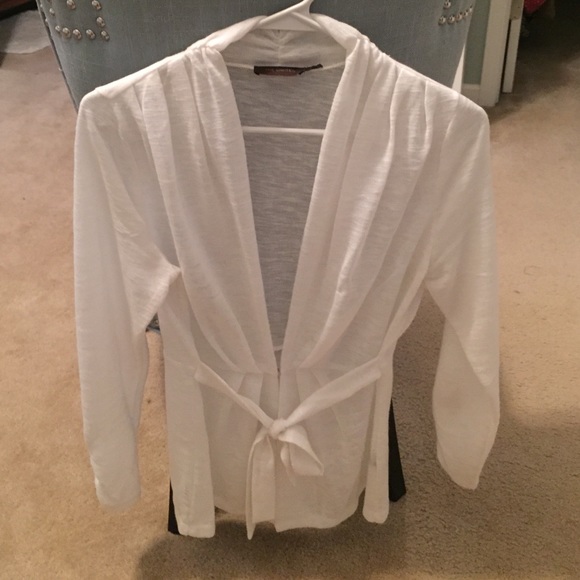 The Limited White Tie-Front Cardigan