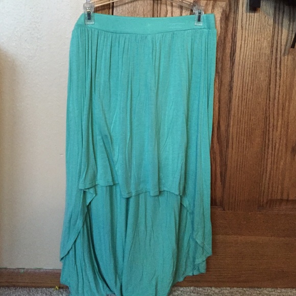 Teal high low skirt, never worn