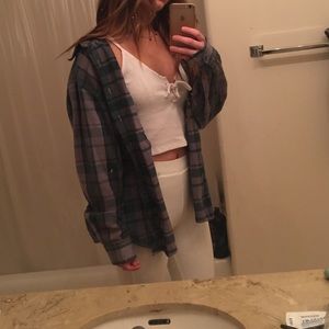 Vintage Purple and Green Flannel