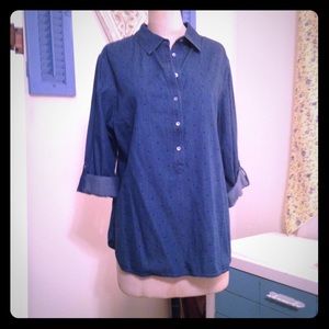 Brand new denim pullover shirt