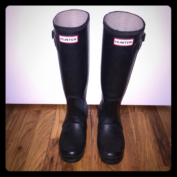 AUTHENTIC HUNTER TALL RAIN BOOTS WMNS SZ 4