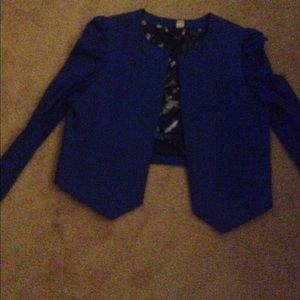 Bright blue blazer
