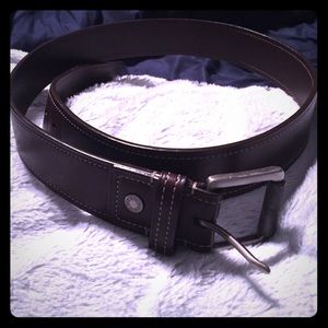 Women's Large Authentic Coach Brown Leather Belt