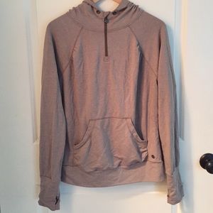 tan sweatshirt