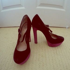 Vince Camuto. Purple platforms.