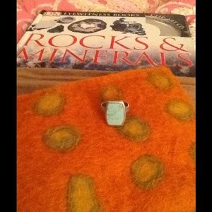 Pale turquoise ring 8.25