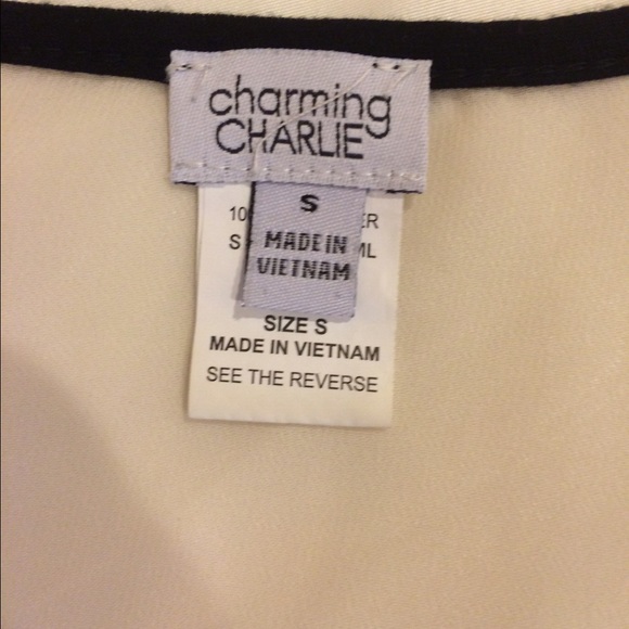 Very pretty cream and black shirt - Picture 2 of 2