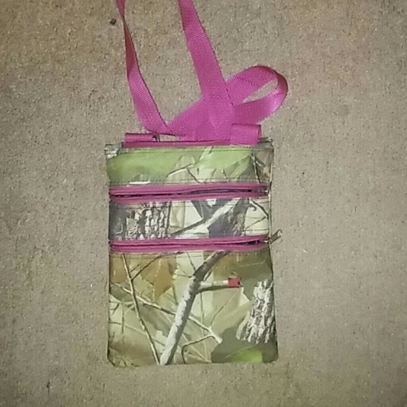 Pink Camo messenger bag