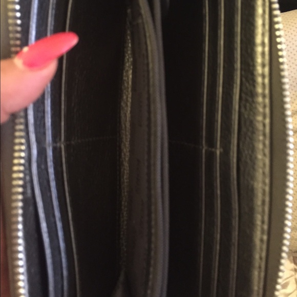 Authentic mk black grey and pewter wallet - Picture 2 of 2