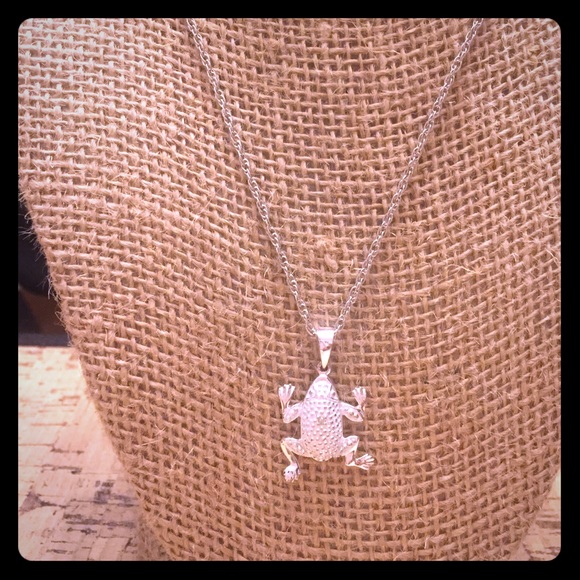 Jewelry - 925.Necklace with frog charm