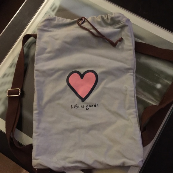 Life Is Good backpack.