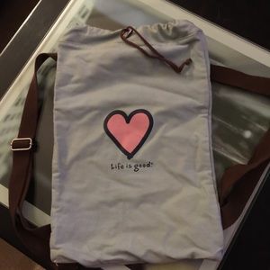 Life Is Good backpack.