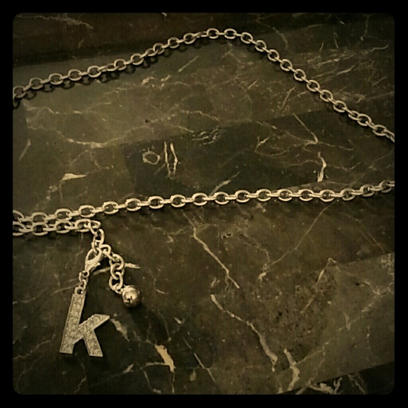 Silver chain belt