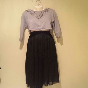 Mesh Black skirt