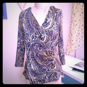 Brand new Talbots wrap top