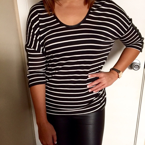 Zara Striped Dolman Shirt