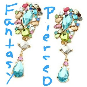 Fantasy Gems Earrings. Simply Gorgeous. NIP