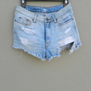 BDG ripped denim shorts