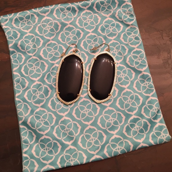 Kendra Scott Danielle Earrings - Black/Gold