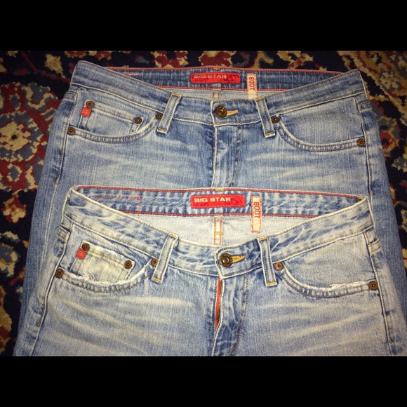 Set of 2 Jeans by Big Star Boot Cut size 28R