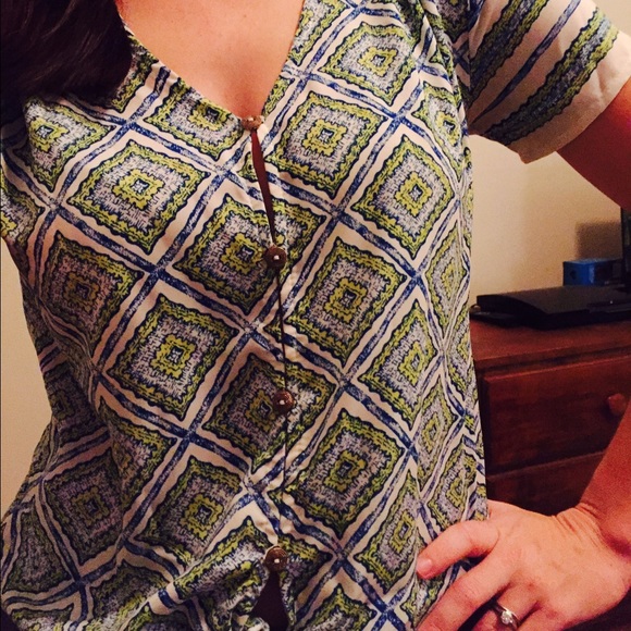 Francesca's "Blue Rain" blouse