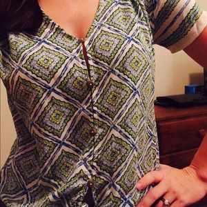 Francesca's "Blue Rain" blouse